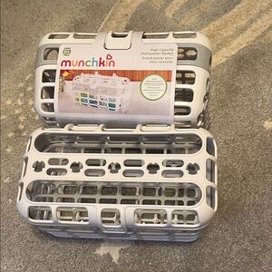 Munchkin White and Gray Dishwasher Baskets
